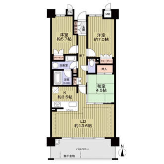 ローレルコート池上台の間取図