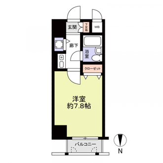 アクシルコート堀川今出川の間取図