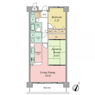ファミール高宮の間取図