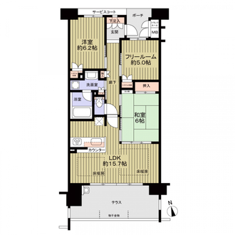 神戸垂水ヒルトップテラスの間取図