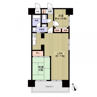 朝日プラザ九条の間取図