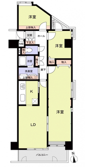 瓢箪山グリーンハイツの間取図