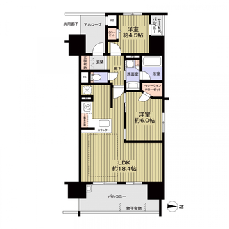 プレサンスグラン栄ＴＨＥ　ＴＯＷＥＲの間取図