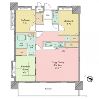 シティライフ山王公園南の間取図
