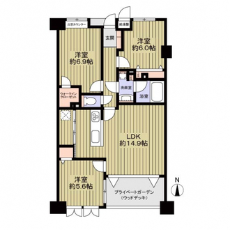 グランシティ戸田の間取図