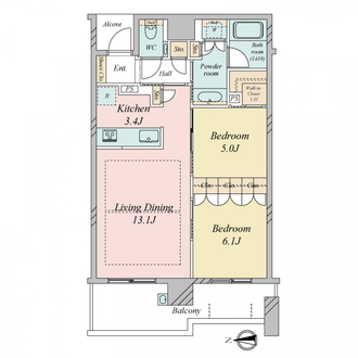 グランドメゾン浄水ガーデンシティセントラルフォレストＩの間取図