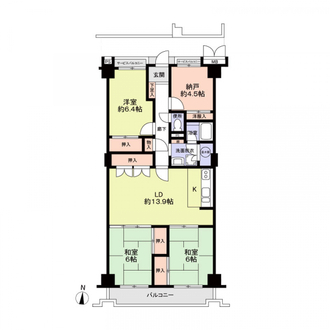 箕面東コーポラスの間取図