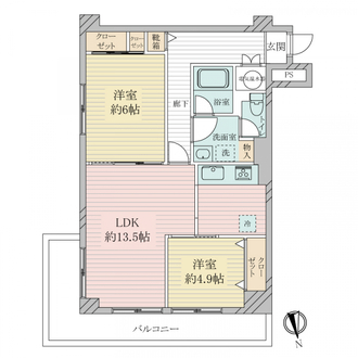 パレ京橋１番館の間取図