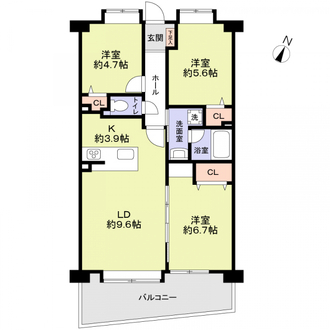 アムール山王公園南の間取図