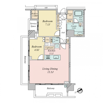 プラウド御茶ノ水の間取図