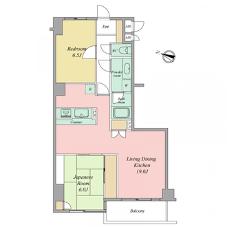 パシフィックパレス小岩の間取図