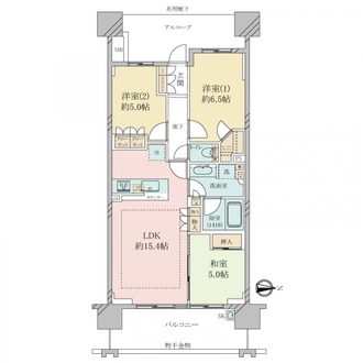 クレヴィアタワー神戸ハーバーランドの間取図