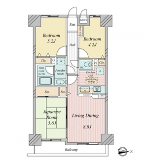 ライオンズアーバンシティ東陽町の間取図