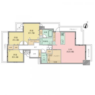 グランドメゾン大濠南の間取図