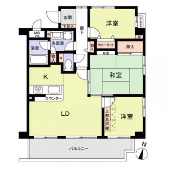 クリオ南浦和壱番館の間取図