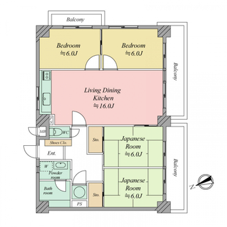 グリーンコープ室見川の間取図