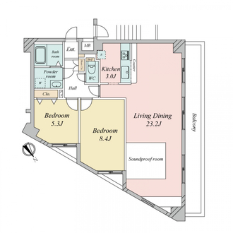 ドムール浅草の間取図