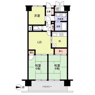ダイアパレス堀田の間取図