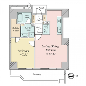 ソシオタワー南船場の間取図