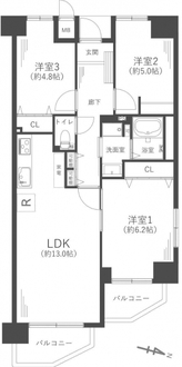 ルネ・パークプラザの間取図
