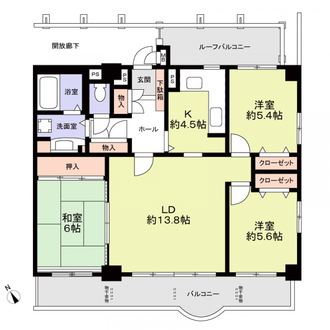 サーラシティ鳴海の間取図
