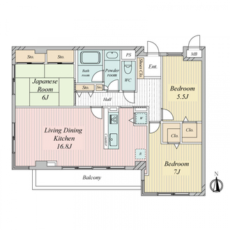 サンハイム高井戸の間取図