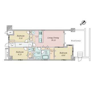 グランシティ鷺沼の間取図