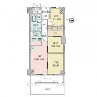 メロディーハイム大日の間取図