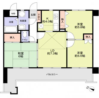 アムール桧原の間取図