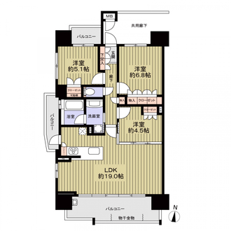 プラセシオン日比野の間取図