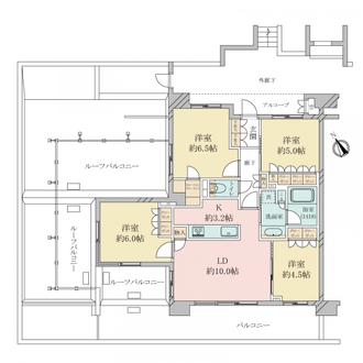 クリオ南行徳パークフロントの間取図