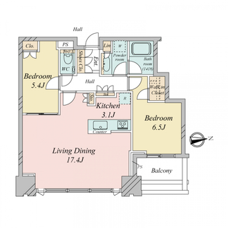 シティタワーズ豊洲ザ・シンボルの間取図