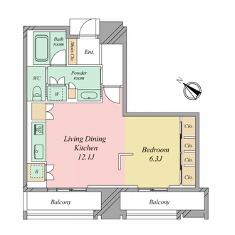 グランドメゾン福岡Ｔｈｅ　Ｃｅｎｔｒａｌ　Ｌｕｘｅの間取図