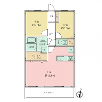 シティライフ生の松原の間取図