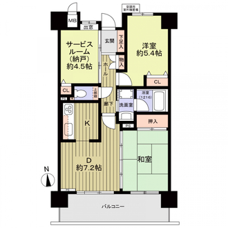 ライオンズマンション東別院第三の間取図