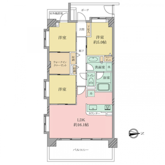レーベンヴィラ戸田公園の間取図