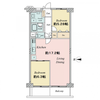 新大阪第二スカイハイツの間取図