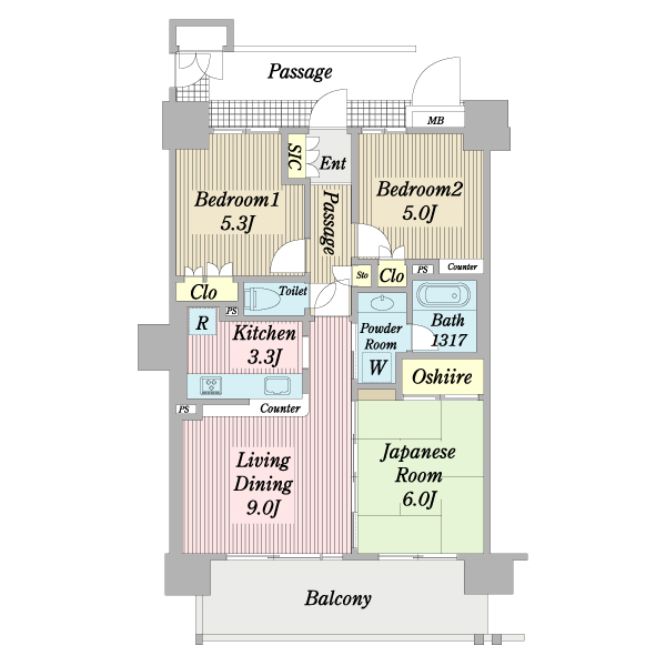 セントラルパレス千船アルテアの間取図