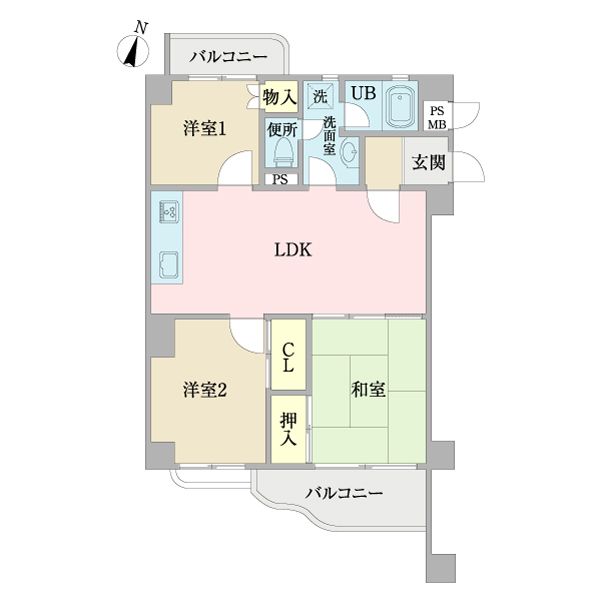 大倉山キャッスルの間取図
