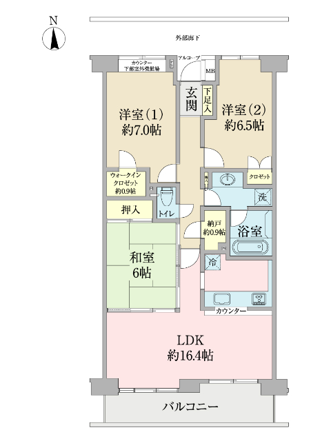 グレーシア湘南ライフタウンの間取図
