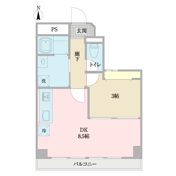 フジタ・オーク業平マンションの間取図