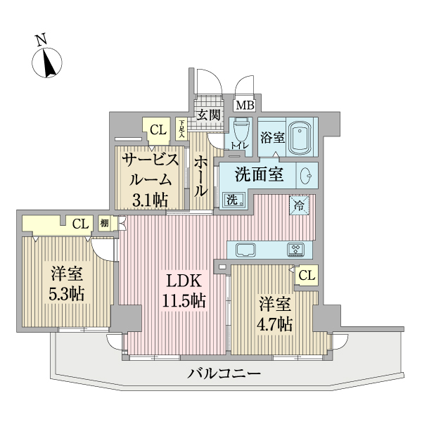 エクセル葛西臨海公園の間取図