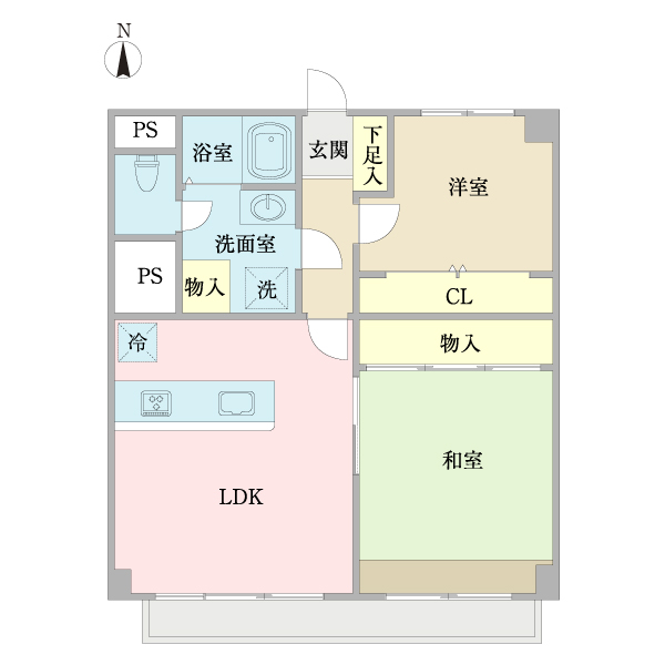 幡ヶ谷ゴールデンマンションの間取図