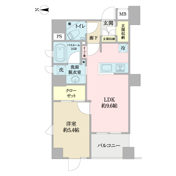 グリーンパーク八丁堀桜川公園の間取図