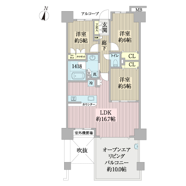 ヴェレーナ幕張の間取図