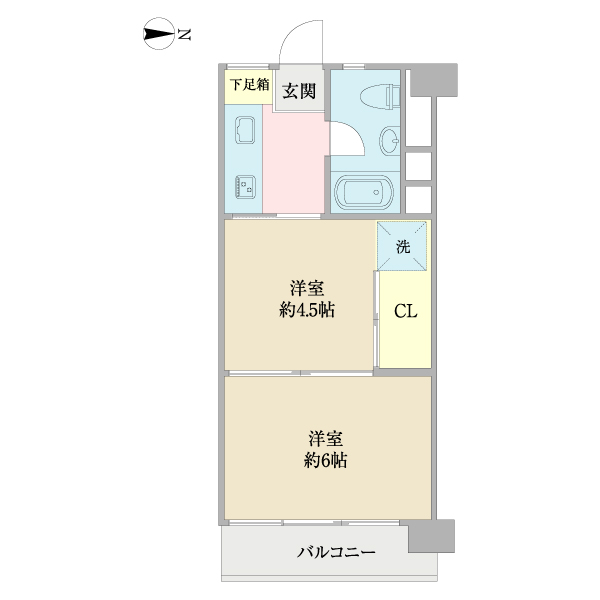 シャトレ明大前マンションの間取図