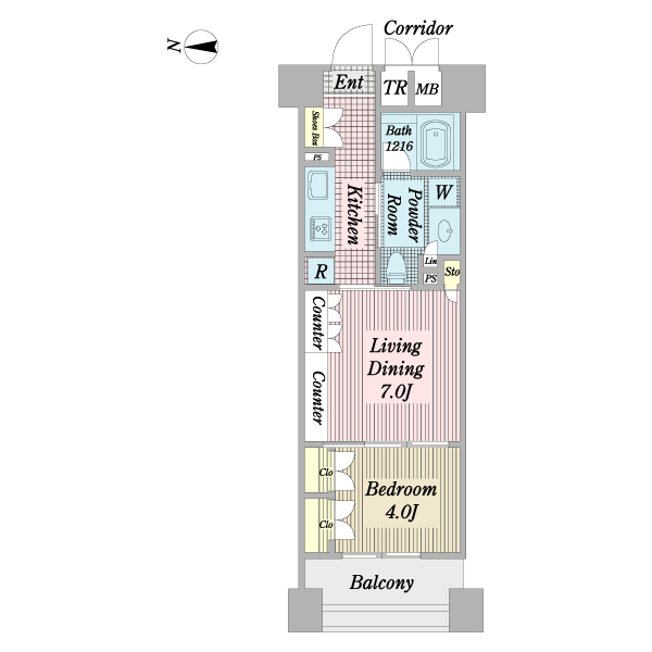 ファーストシーン篠崎の間取図