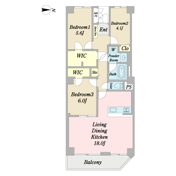 ライオンズステーションプラザ梅島の間取図