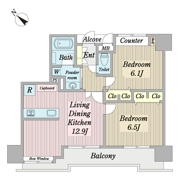 ゼファー一之江の間取図