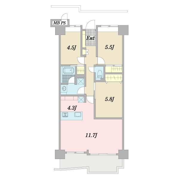プローラ津田沼の間取図